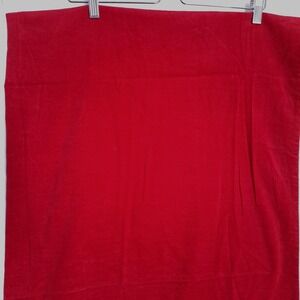 Vintage Velveteen Fabric 1.58 Yards 44" Wide Crimson Red Soft 1960s Garment